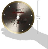 BLACK WIDOW 7" CONTINUOUS RIM DIAMOND BLADE