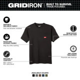 Milwaukee GRIDIRON™ Pocket T-Shirt - Short Sleeve Black Extra Large