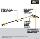 DeWALT DCPS620B 20V MAX XR Cordless Pole Saw (Tool Only)