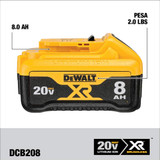DEWALT 20V-8.0AH BATTERY 