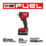 M18 FUEL™ 1/2" Compact Impact Wrench w/ Friction Ring Kit