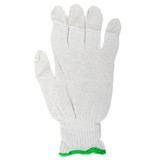 Gloves Knitted Cotton Green (L)