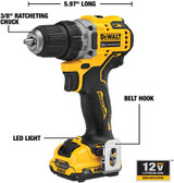 DCD701F2- DEWALT 12V CR DRILL DRIVER KIT 
