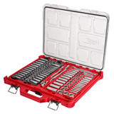 1/4" and 3/8" Metric & SAE Ratchet and Socket Set with PACKOUT™ Low-Profile Organizer (106 pcs)