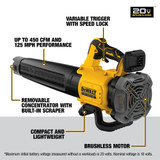 20V MAX XR® Brushless Cordless Handheld Blower