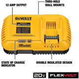 20V MAX/FLEXVOLT® 12 Amp Fan-Cooled Fast Charger