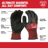  MILWAUKEE CUT 3 WINTER INS GLOVES - XL