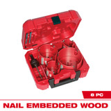 8 PC BIG HAWG™ Carbide Teeth Plumber's Hole Saw Kit