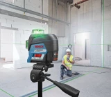 12V Max 360⁰ Connected Green-Beam Three-Plane Leveling and Alignment-Line Laser Kit