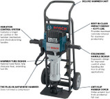 Brute™ Turbo Breaker Hammer w/ Deluxe Cart, 2 Star Point & 2 Flat Chisels