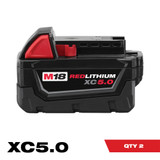 M18™ REDLITHIUM™ XC5.0 Extended Capacity Battery Two Pack