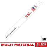 8" 8/12 TPI SAWZALL® Blade for Multi-Material (50 Pack)