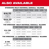 8" 8/12 TPI SAWZALL® Blade for Multi-Material (50 Pack)