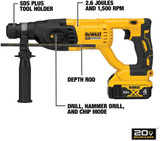 20V MAX XR D-HANDLE 3 MODE SDS ROTARY HAMMER (4.0A