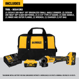 20V MAX* XR® 4-1/2 in. Paddle Switch Small Angle Grinder Kit with KICKBACK BRAKE™