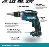 18V LXT Brushless Drywall Screwdriver (Tool Only).
