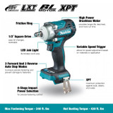 18V LXT Brushless 1/2" Impact Wrench w/ Friction Ring