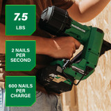 18V MultiVolt Brushless 1-1/2" Metal Connector Nailer Kit