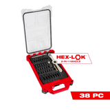 36-PIECE METRIC TAP AND DIE PACKOUT™ SET W/ HEX-LOK™ 2-IN-1 HANDLE