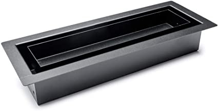 ARIA OG [SUPPLY] FRAMED OG FLOOR VENT [LUXE] - 3" X 10" MATTE BLACK 