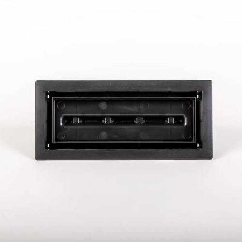 ARIA OG [SUPPLY] FRAMED FLOOR VENT [LUXE] 4" X 12" - MATTE BLACK