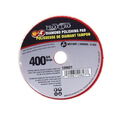 4" DIAMOND POLISHING PAD (400 GRIT)