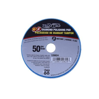 4" DIAMOND POLISHING PAD (50 GRIT)