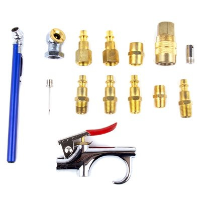 14pc Air Accessory Set Steel
