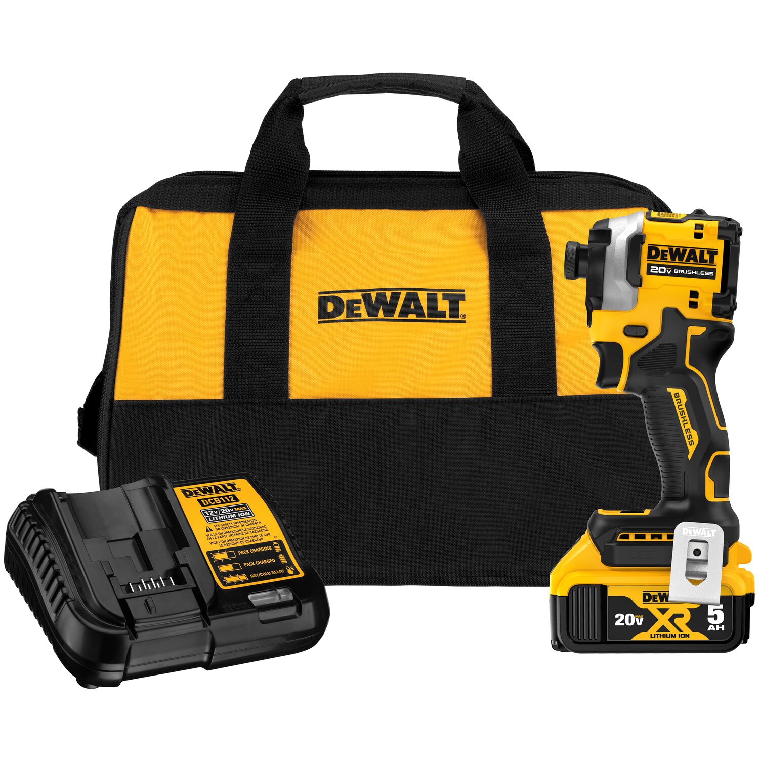 20V MAX ATOMIC™ Brushless Cordless 3-Speed 1/4 in. Impact Driver Kit