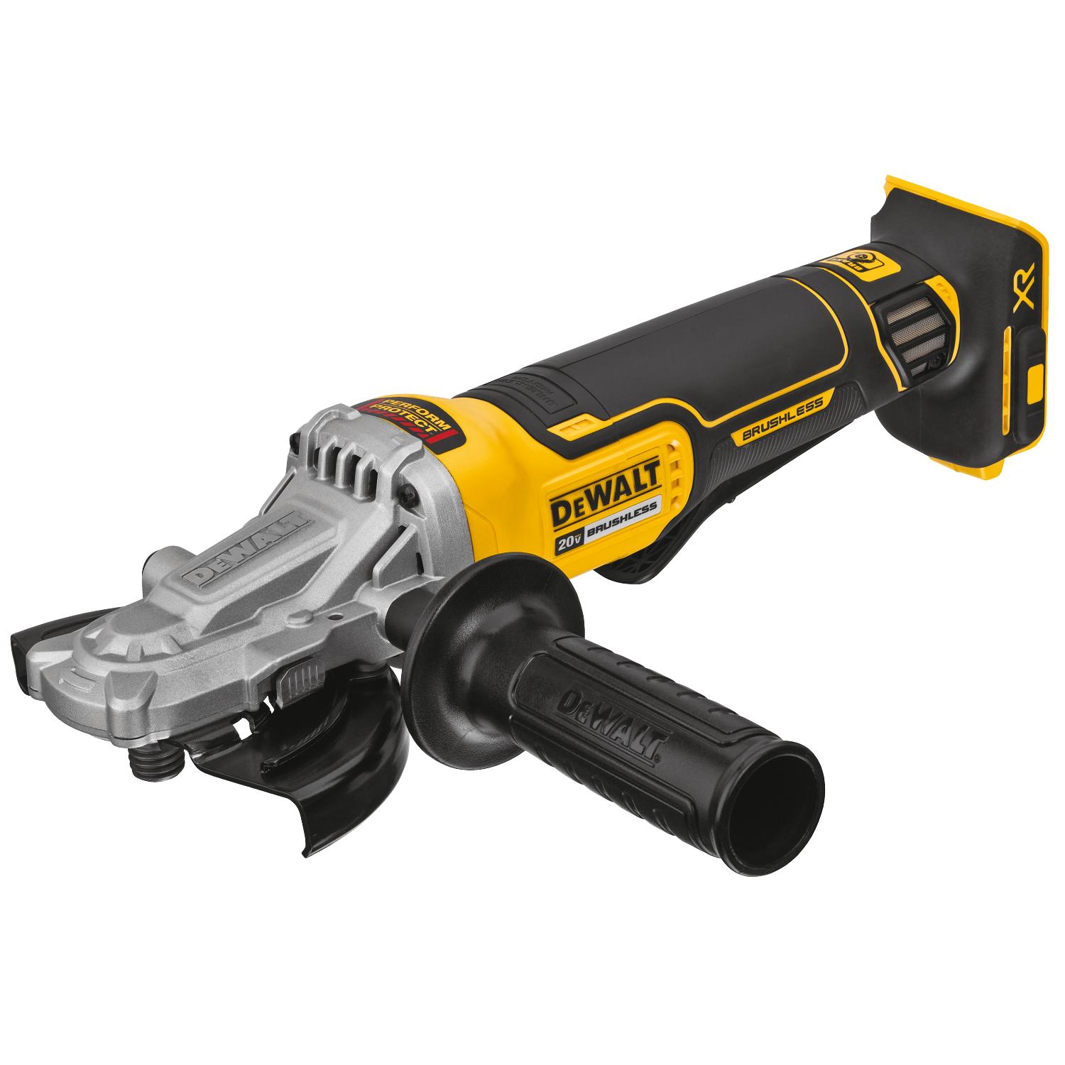20V MAX XR® 5 in. Flathead Paddle-Switch Small Angle Grinder With KICKBACK BRAKE™