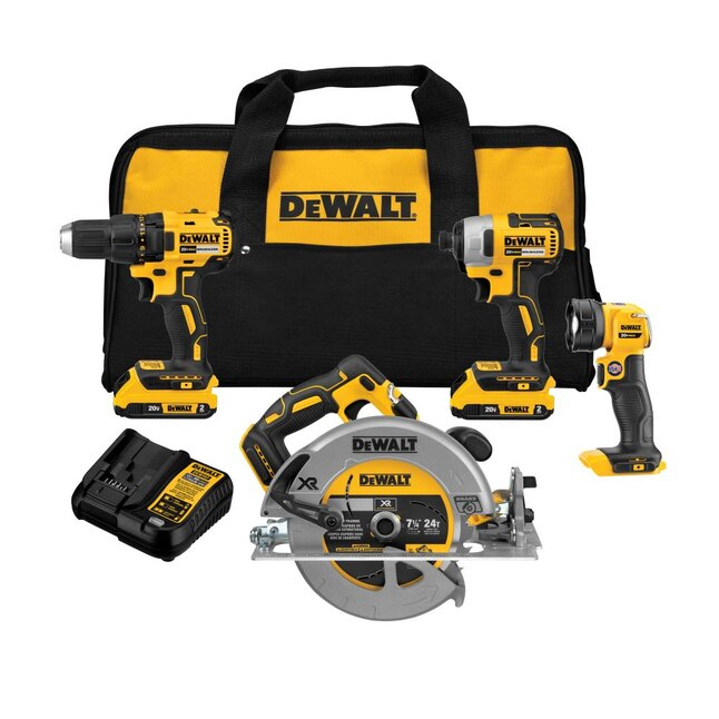 20V MAX Cordless Brushless 4-Tool Combo Kit (2.0Ah)