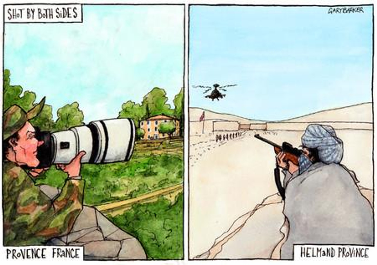 26637848 Gary Barker cartoon for The Times 17. 09. 2012 showing a