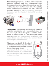 KLICKfix Frame Bracket for Handlebar Adapter