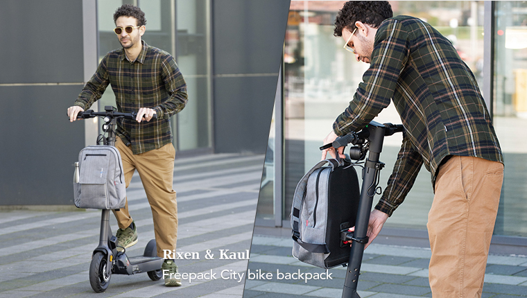 Trolley M Reisenthel pannier - fleur black by KLICKfix