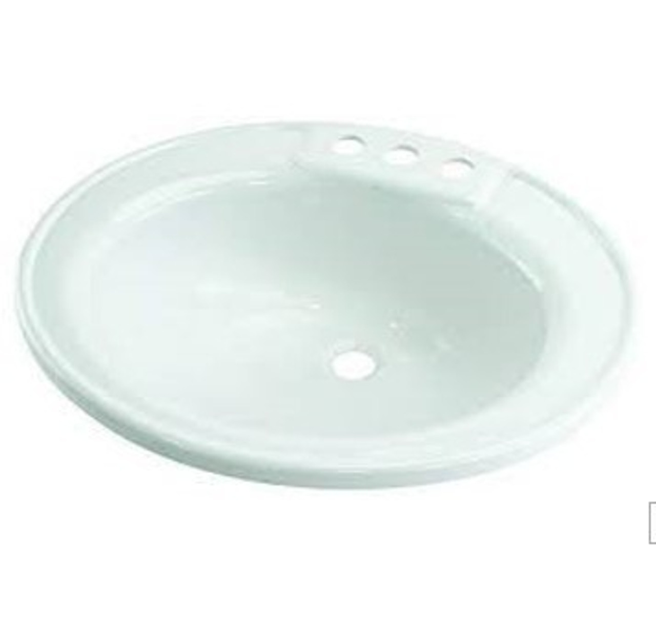 17 x 20 Oval Bone Plastic Sink for Mobile Home Manufactured Housing