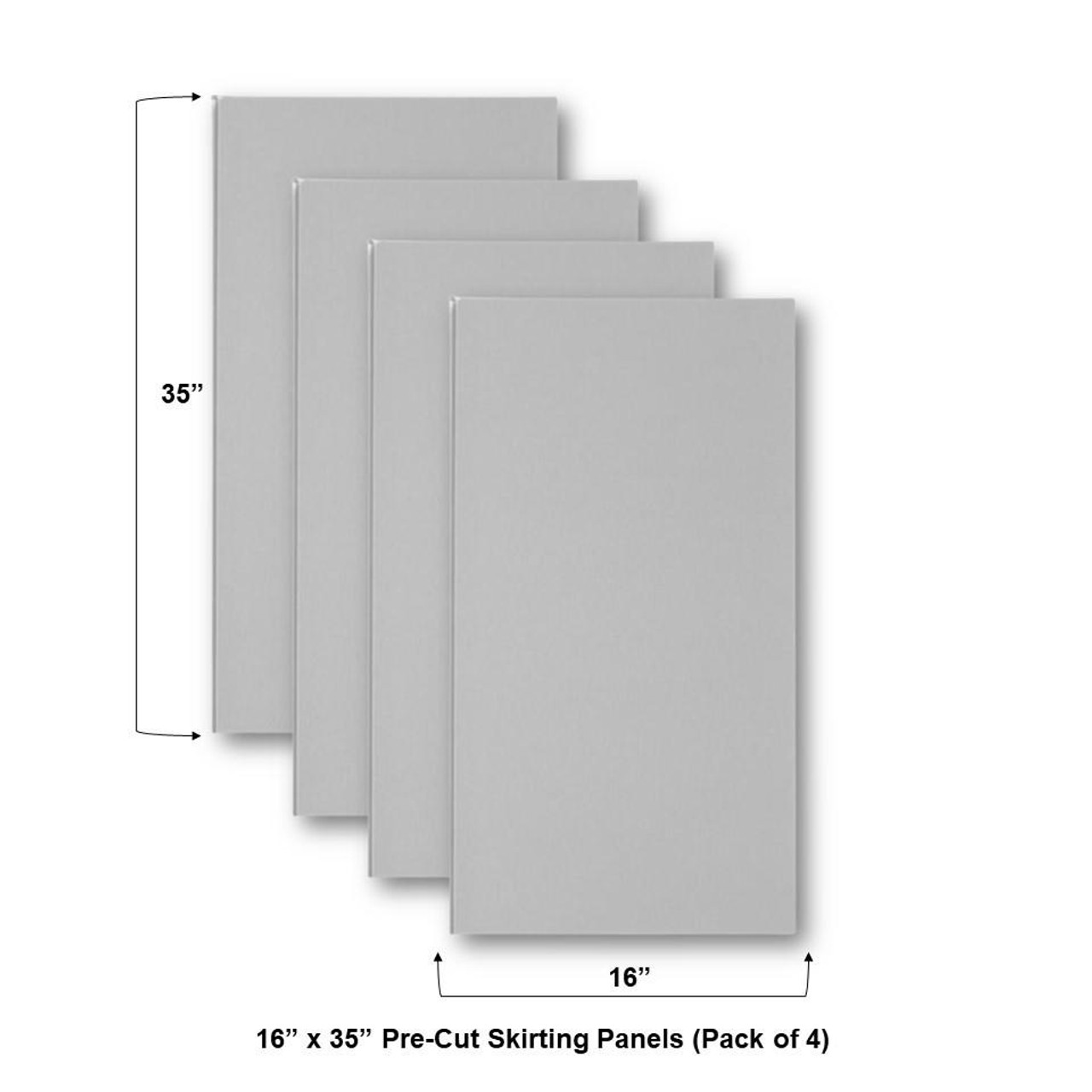 Pre-Cut Titan Xterior Prime Solid Vinyl Skirting Panel - 35