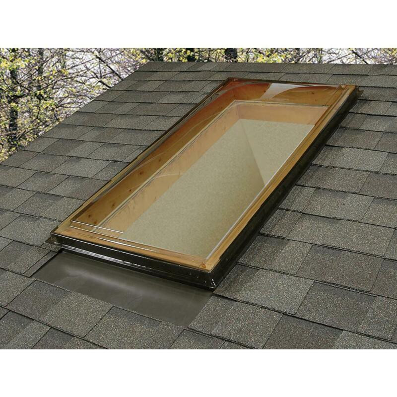 CD Series Polycarbonate Curbmount Traditional Dome Skylight - 16