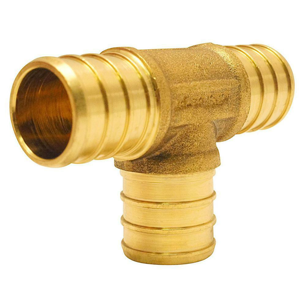 Brass PEX Barb Insert Tee | Mobile Home Outfitters