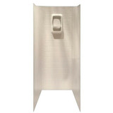  Better Bath 32" x 32" Heavy Gauge ABS Plastic Mobile Home Tiled Shower Surround - 1 Piece - Almond 
