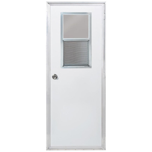 34" x 80" Mobile Home Outswing Door with Vertical Sliding Window