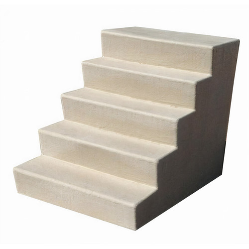 DuraGrip II Fiberglass Step - 7" Step Height - 38" x 38" Platform - 5 Steps - 35" Tall