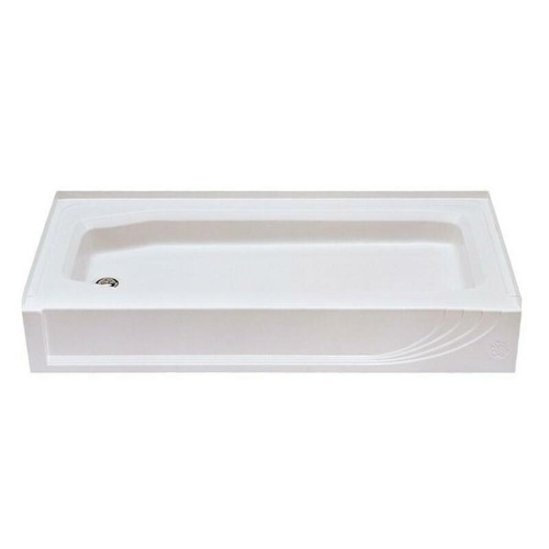 Better Bath 54" x 28" Heavy Gauge ABS Plastic Mobile Home Shower Pan - White
