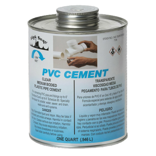 PVC Cement (Clear) - Medium Bodied - 1 Pint