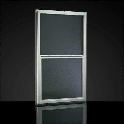 Alpine Windows 14.75" x 27.5" Single-Hung Dual-Pane Mobile Home Vinyl Window - White 