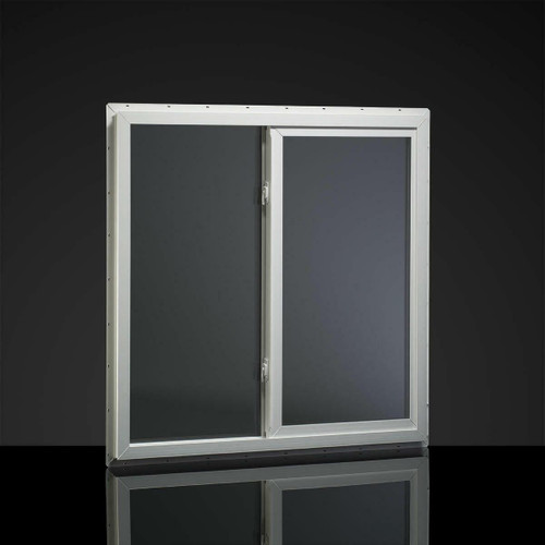 Alpine Windows 30.75" x 14.75" Horizontal Sliding Dual-Pane Mobile Home Vinyl Window - White 