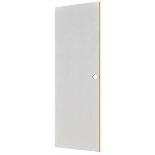 24" x 80" Wood Grain Embossed Interior Slab Door - White
