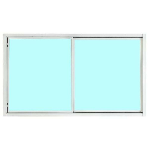 Pocahontas 30.75" x 27.5" Sliding Aluminum Mobile Home Self-Storing Interior Storm Window - White 