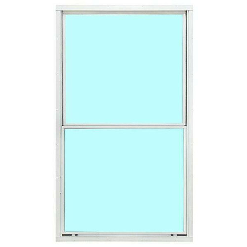 Pocahontas 46.75" x 53.75" Single-Hung Aluminum Mobile Home Self-Storing Interior Storm Window - White 
