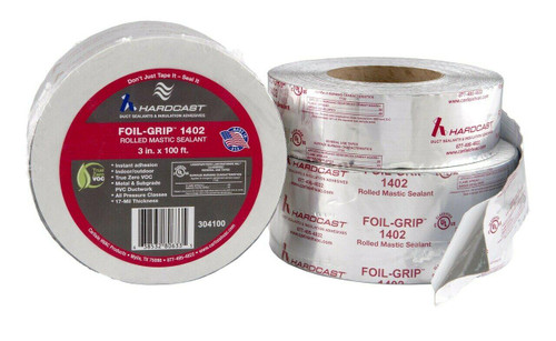 Hardcast Foil-Grip 1402 Rolled Mastic Sealant - 3x100