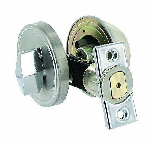 Stainless Steel Single Cylinder Deadbolt Set - 5/8" Latch